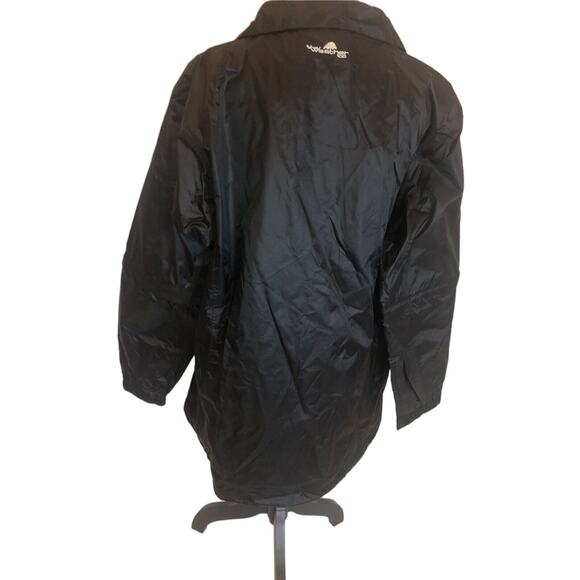 The Weather Company Solid Black Jacket Size L~ Excellent Condition. - Picture 6 of 8